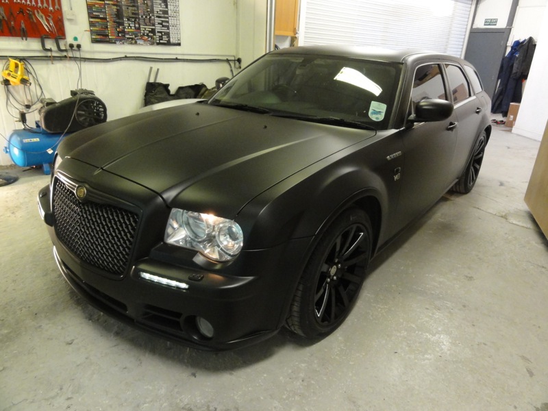 RT-Performance - Hemi V8 Chrysler 300 after full body wrap and customization in London