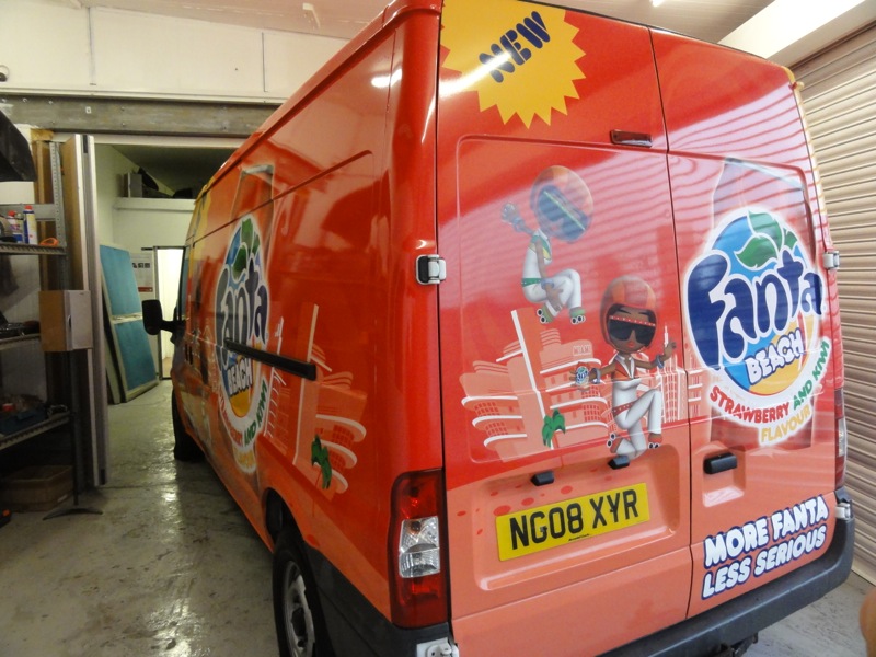 Ford Transit after Fanta Wrap