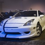 JDM VVTL-i Celica – custom spray paintwork, front lip and rear spoiler install