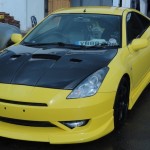 Supercharged Toyota Celica – bodykit fitting and spray job