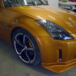 Nissan 350z orange car body repair london