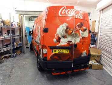 bespoke van advertising with vinyl wrap