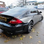 mercedes cls gloss black paint