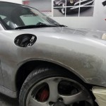 porsche 996 accident repair in london at rt performance